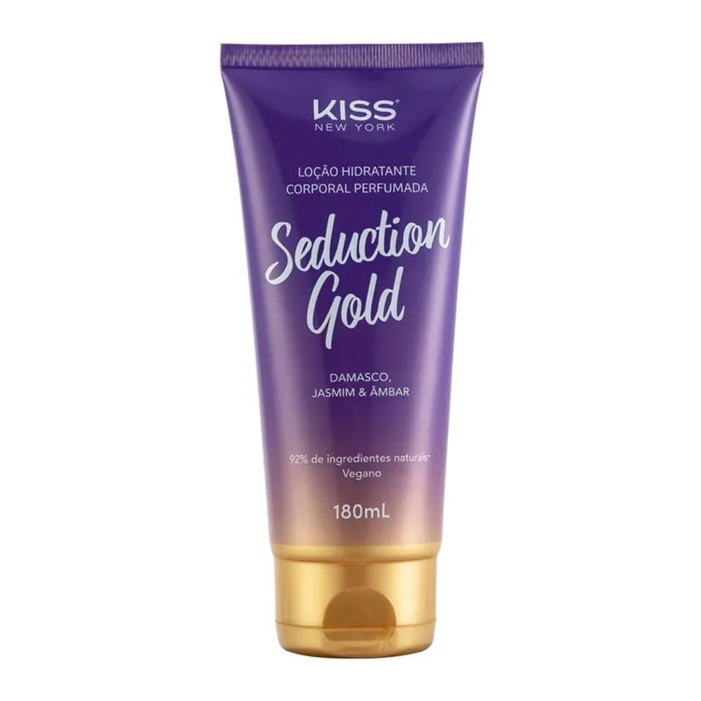 Loção Corporal Seduction Gold 180ml Kiss New York Lcb06b
