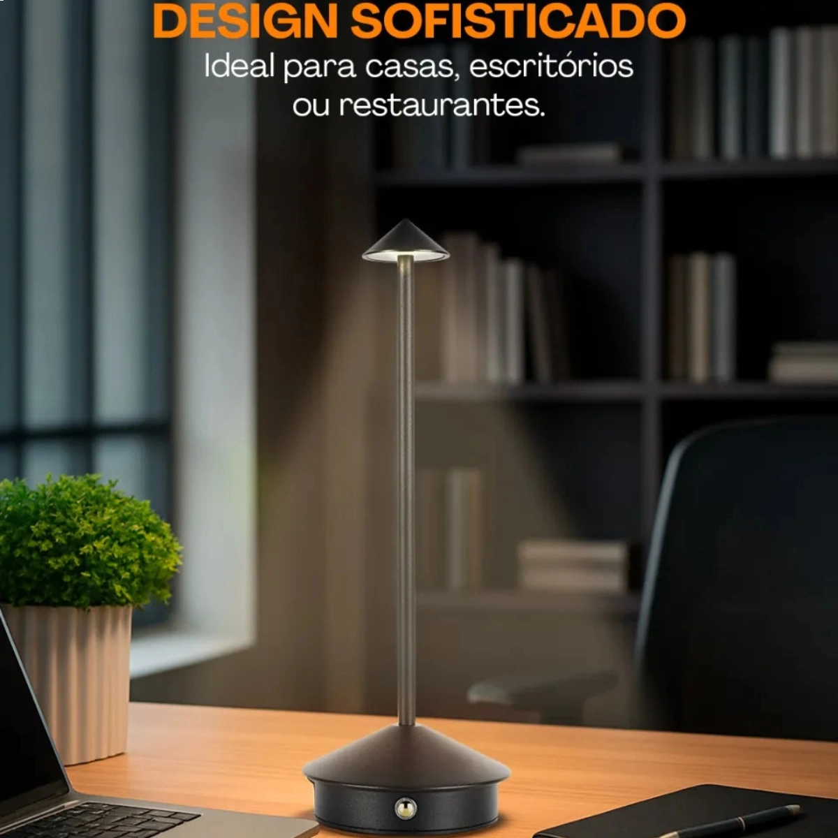 LUMINÁRIA FLARE PORTÁTIL COM BATERIA RECARREGÁVEL PRETA LUMINÁRIA FLARE PORTÁTIL COM BATERIA RECARREGÁVEL PRETA