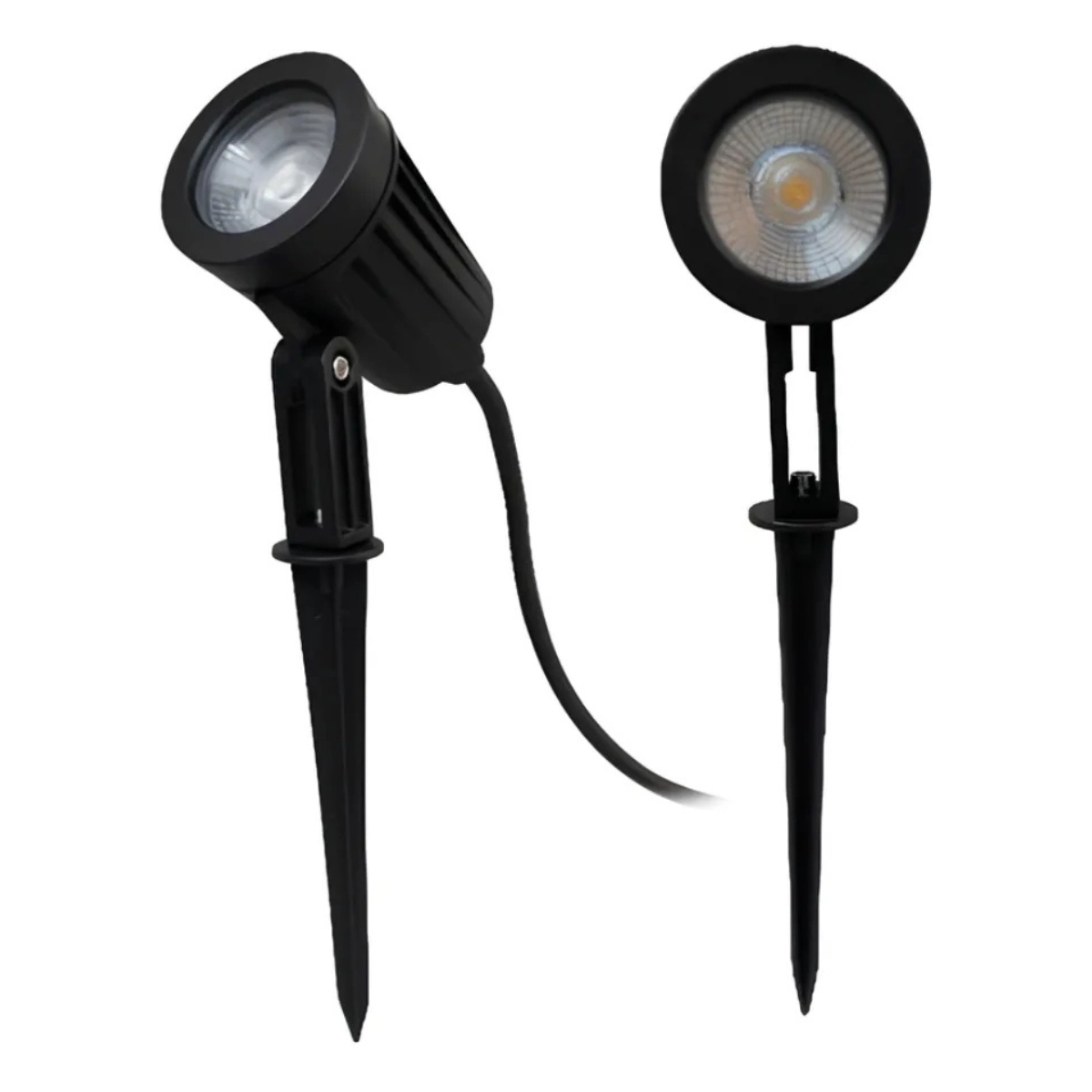 LUMINÁRIA LED ESPETO JARDIM SPOTLIGHT SPIKE 3W 3000K BIVOLT PRETO BRANCO-QUENTE LUMINÁRIA LED ESPETO JARDIM SPOTLIGHT SPIKE 3W 3000K BIVOLT PRETO BRANCO-QUENTE