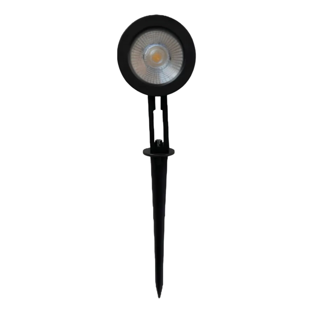 LUMINÁRIA LED ESPETO JARDIM SPOTLIGHT SPIKE 3W 3000K BIVOLT PRETO BRANCO-QUENTE