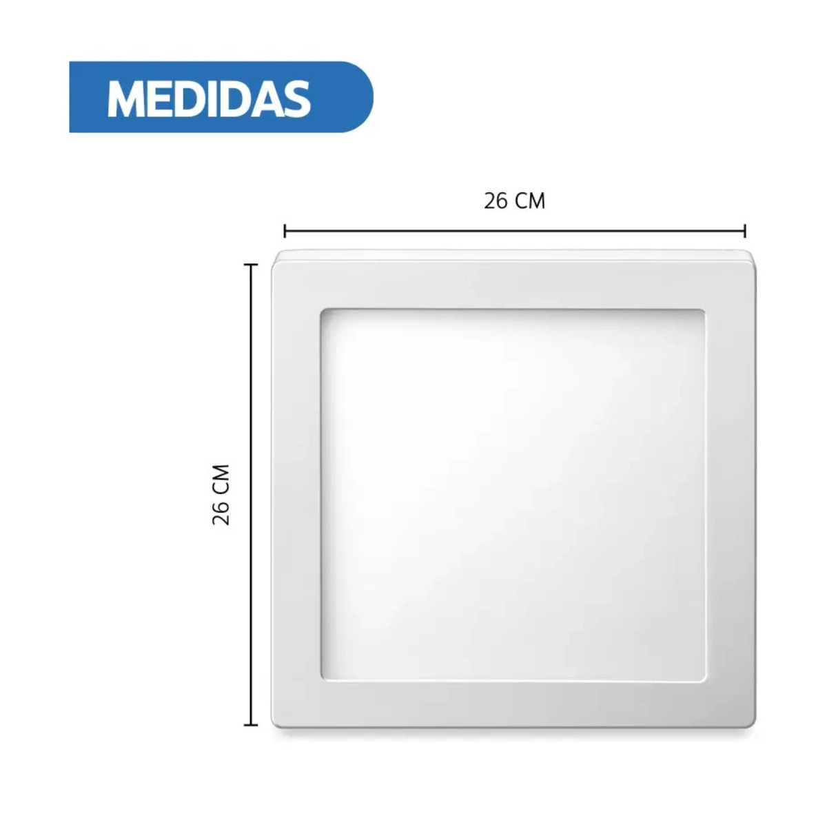 LUMINARIA QUADRADA LED DE EMBUTIR PARA TETO 24W 6500K ELGIN BRANCO LUMINARIA QUADRADA LED DE EMBUTIR PARA TETO 24W 6500K ELGIN BRANCO