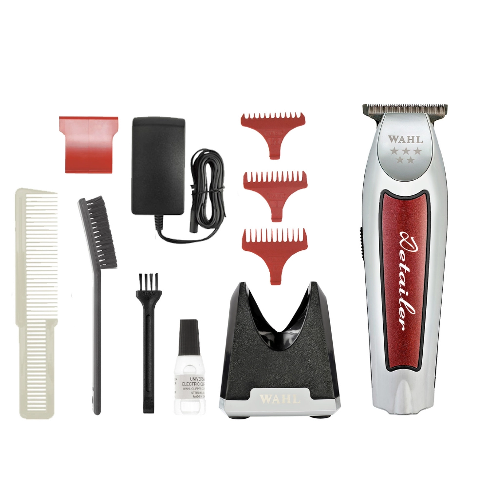 Máquina de Acabamento Sem fio Wahl Detailer Cordless Lithium Cinza/Vermelho Bivolt Máquina de Acabamento Sem fio Wahl Detailer Cordless Lithium Cinza/Vermelho Bivolt
