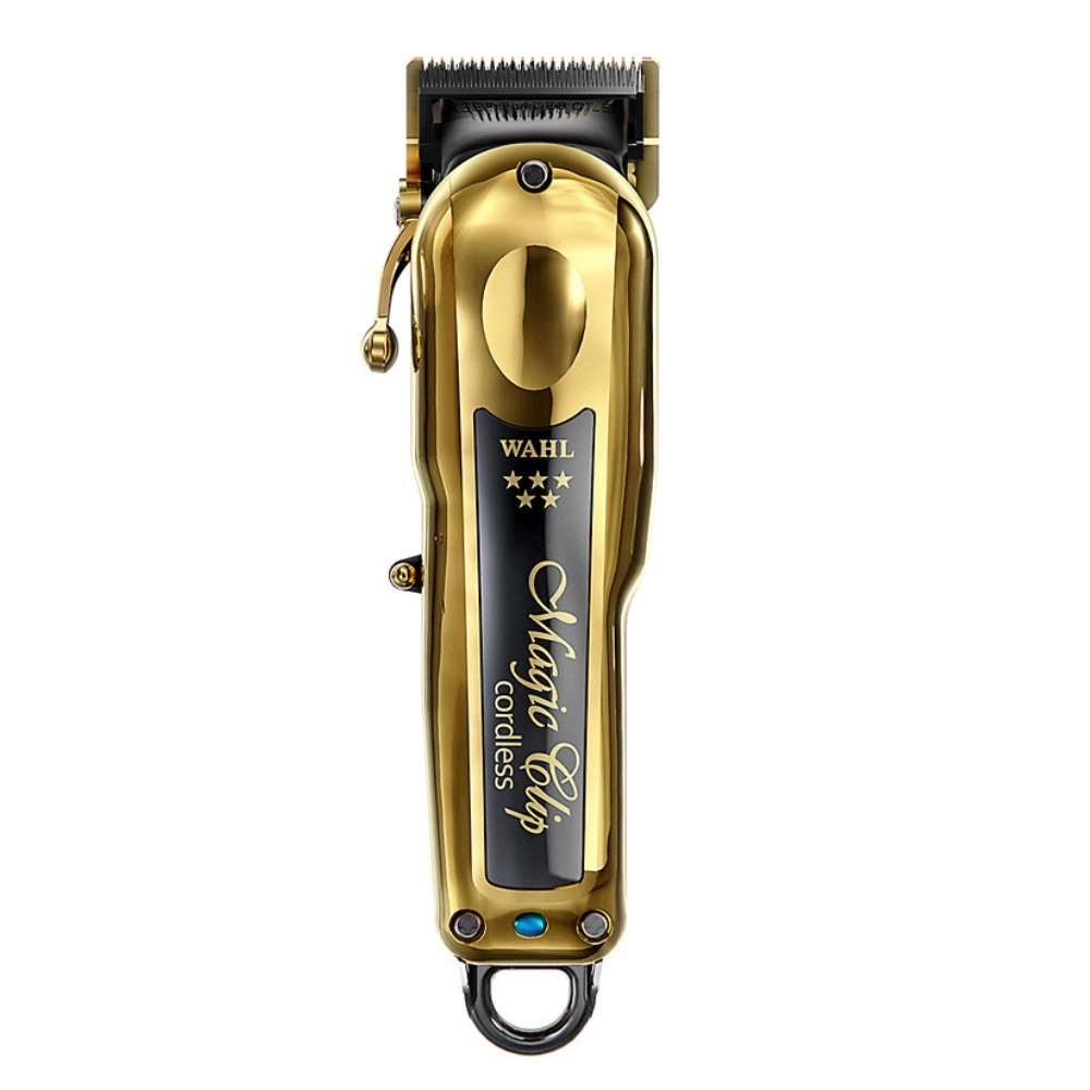 MÁQUINA DE CORTAR CABELO WAHL MAGIC CLIP CORDLESS SEM FIO GOLD BIVOLT