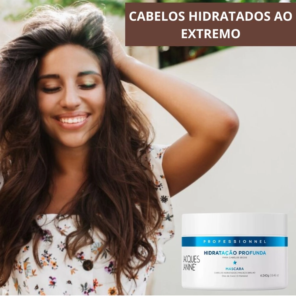 MÁSCARA CAPILAR HIDRATAÇÃO PROFUNDA JACQUES JANINE 240G