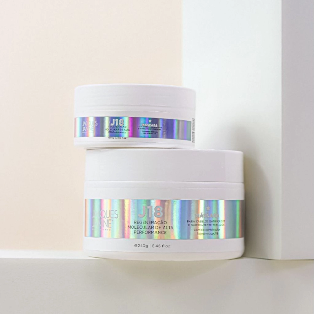 MÁSCARA CAPILAR REGENERAÇÃO MOLECULAR JACQUES JANINE J18 240G MÁSCARA CAPILAR REGENERAÇÃO MOLECULAR JACQUES JANINE J18 240G