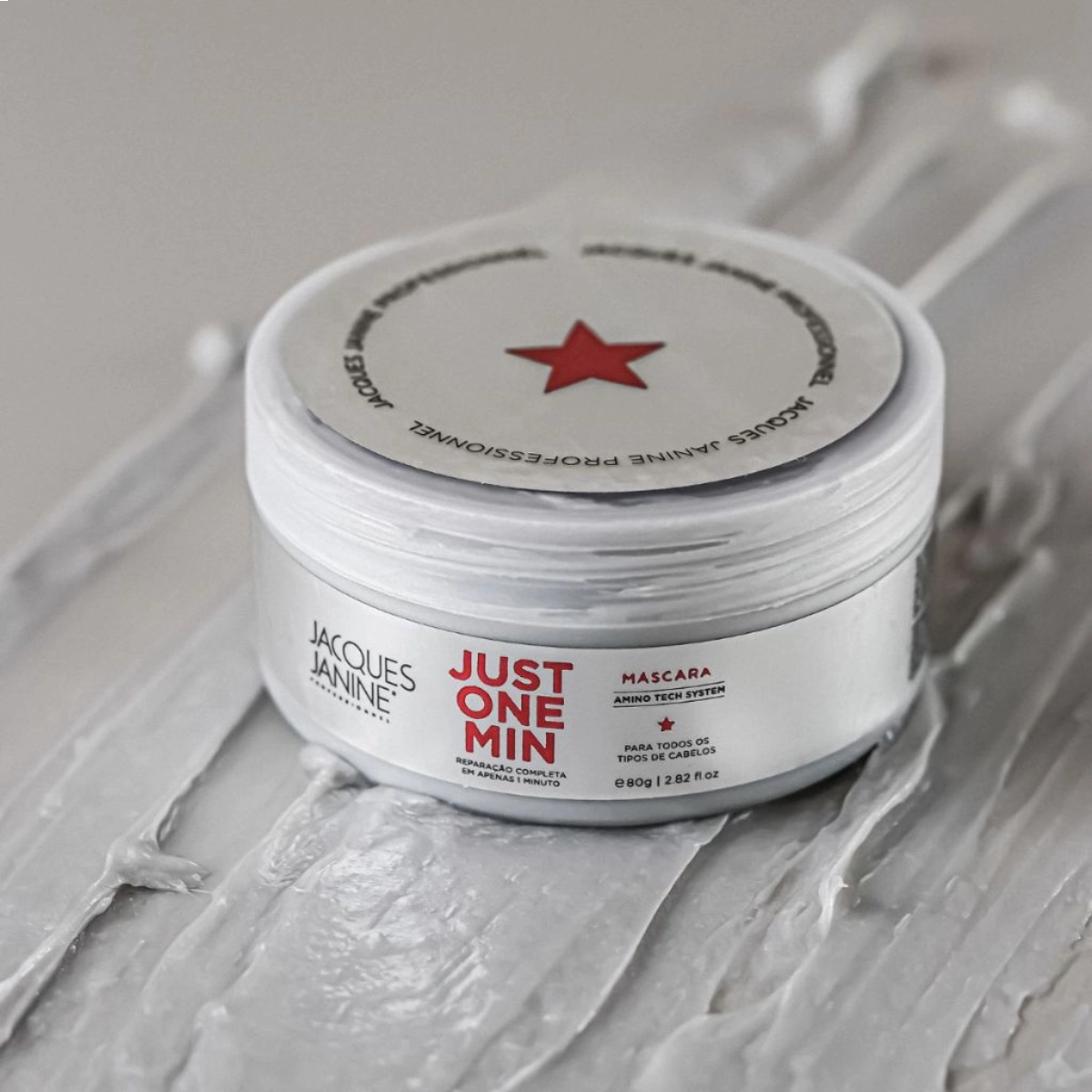 MÁSCARA CAPILAR REPARAÇÃO COMPLETA JUST ONE MINUTE JACQUES JANINE 80G