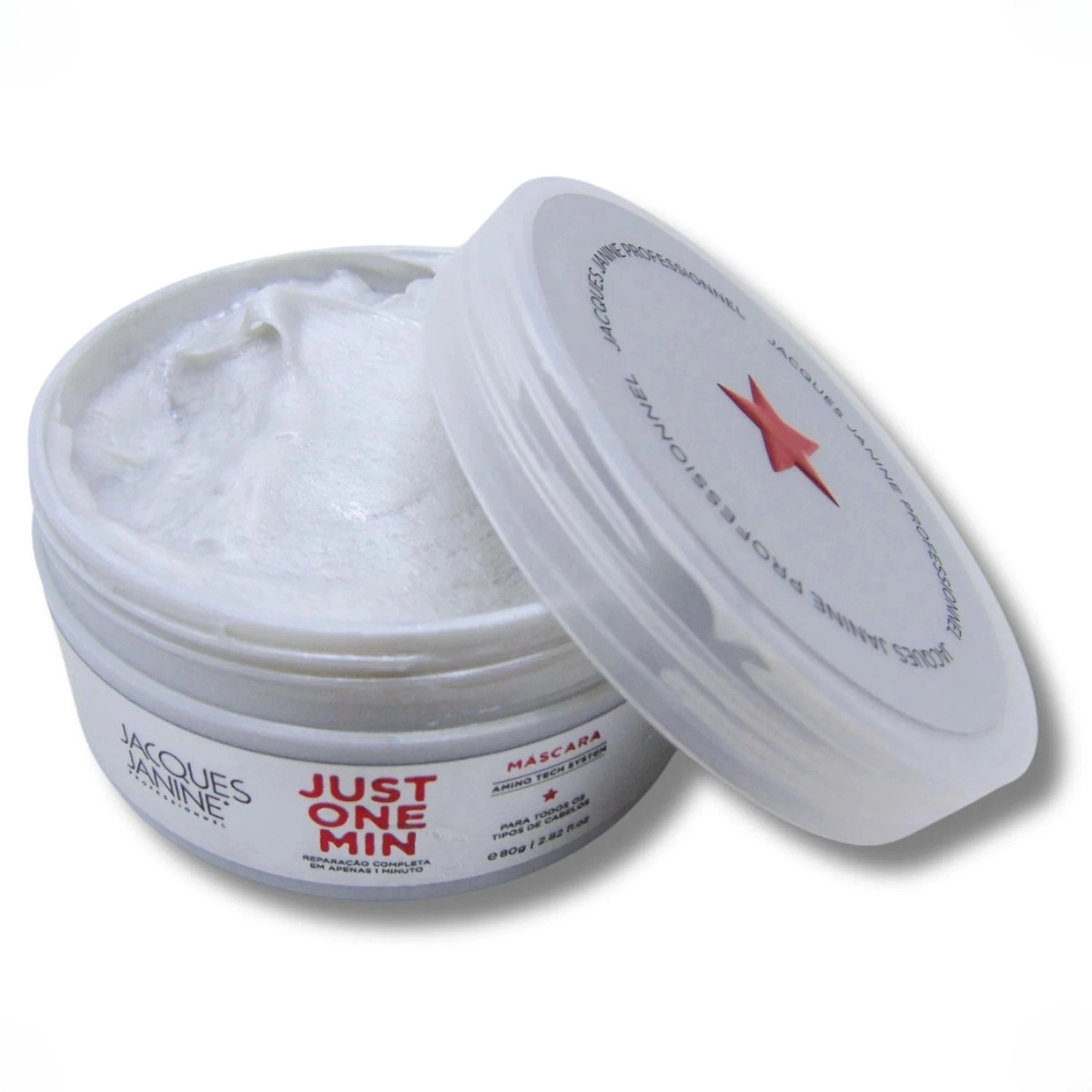 MÁSCARA CAPILAR REPARAÇÃO COMPLETA JUST ONE MINUTE JACQUES JANINE 80G