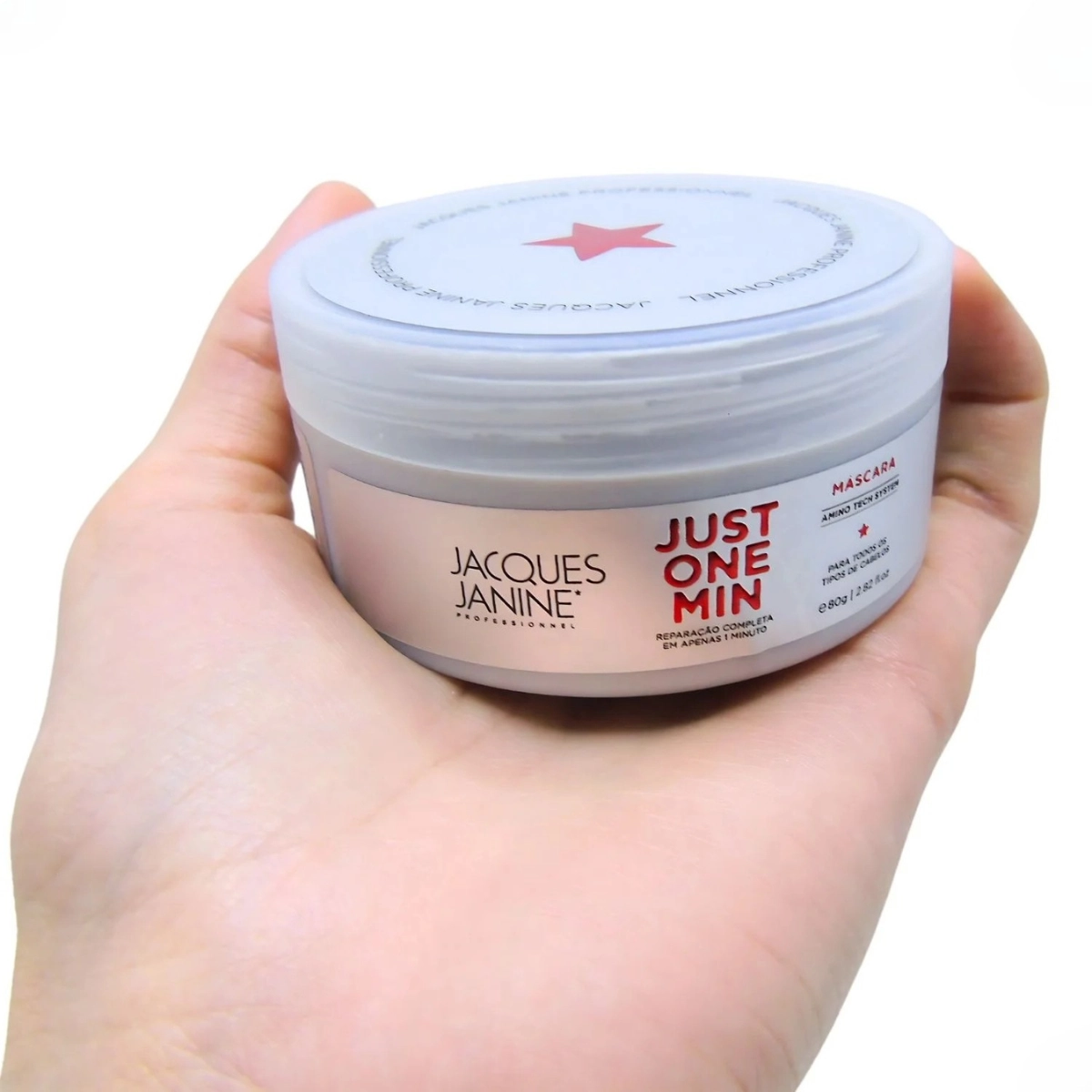 MÁSCARA CAPILAR REPARAÇÃO COMPLETA JUST ONE MINUTE JACQUES JANINE 80G