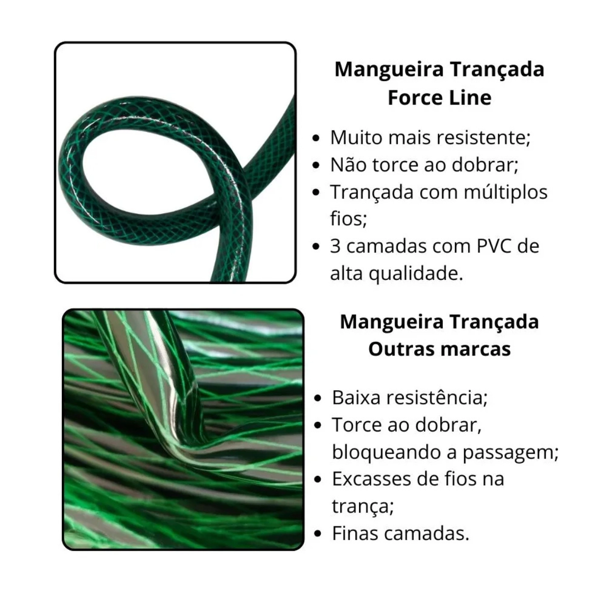 MANGUEIRA TRANÇADA 3/4 PARA JARDIM VERDE 30 METROS FORCE LINE MANGUEIRA TRANÇADA 3/4 PARA JARDIM VERDE 30 METROS FORCE LINE
