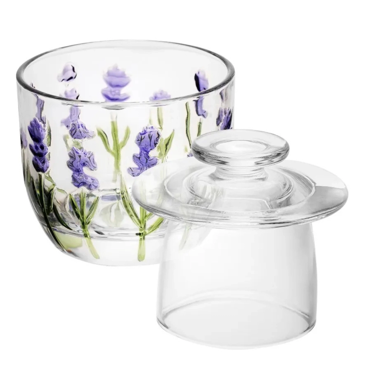 MANTEGUEIRA FRANCESA LAVANDA HAND PAINTING CRISTAL