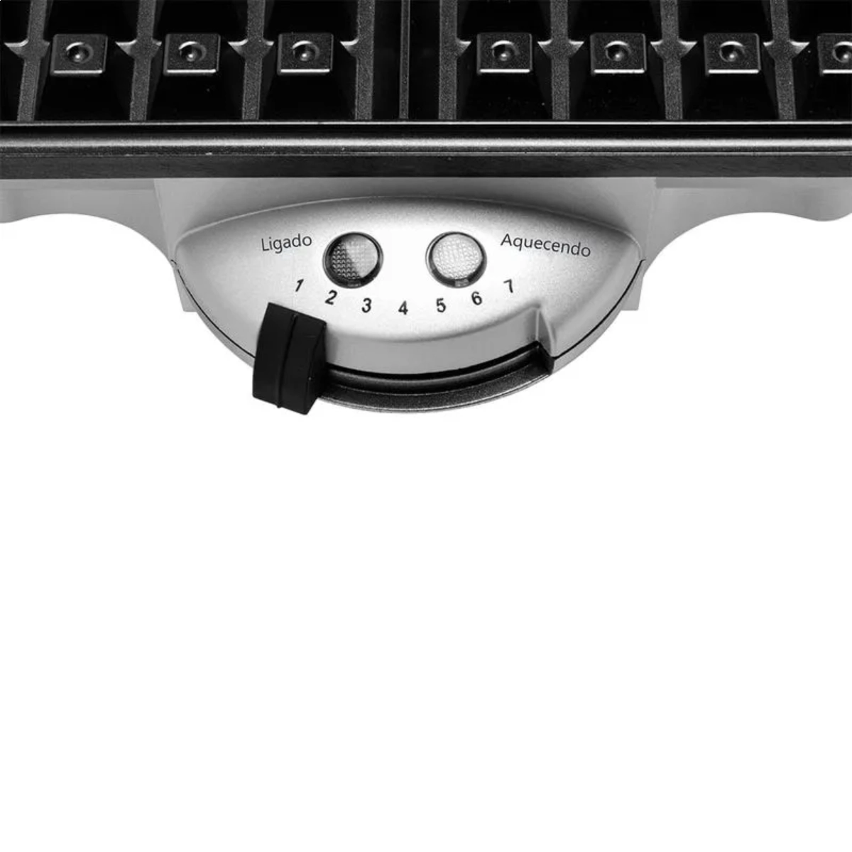 MAQUINA DE WAFFLE ANTIADERENTE PRATA 127V 1200W 4 WAFFLES MAQUINA DE WAFFLE ANTIADERENTE PRATA 127V 1200W 4 WAFFLES