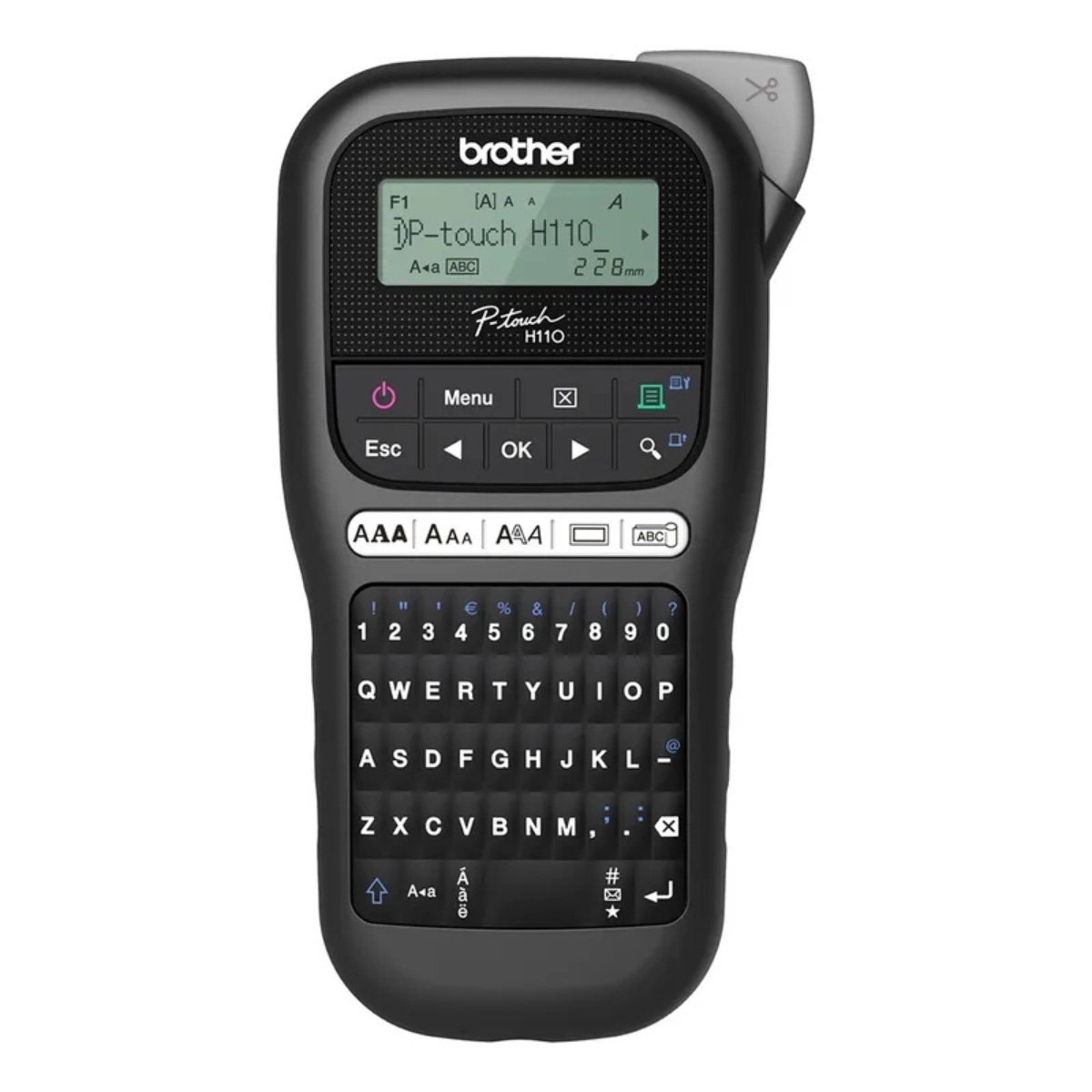 MAQUINA ROTULADORA ELETRONICA PORTÁTIL PRETA BROTHER  - PTH110BK