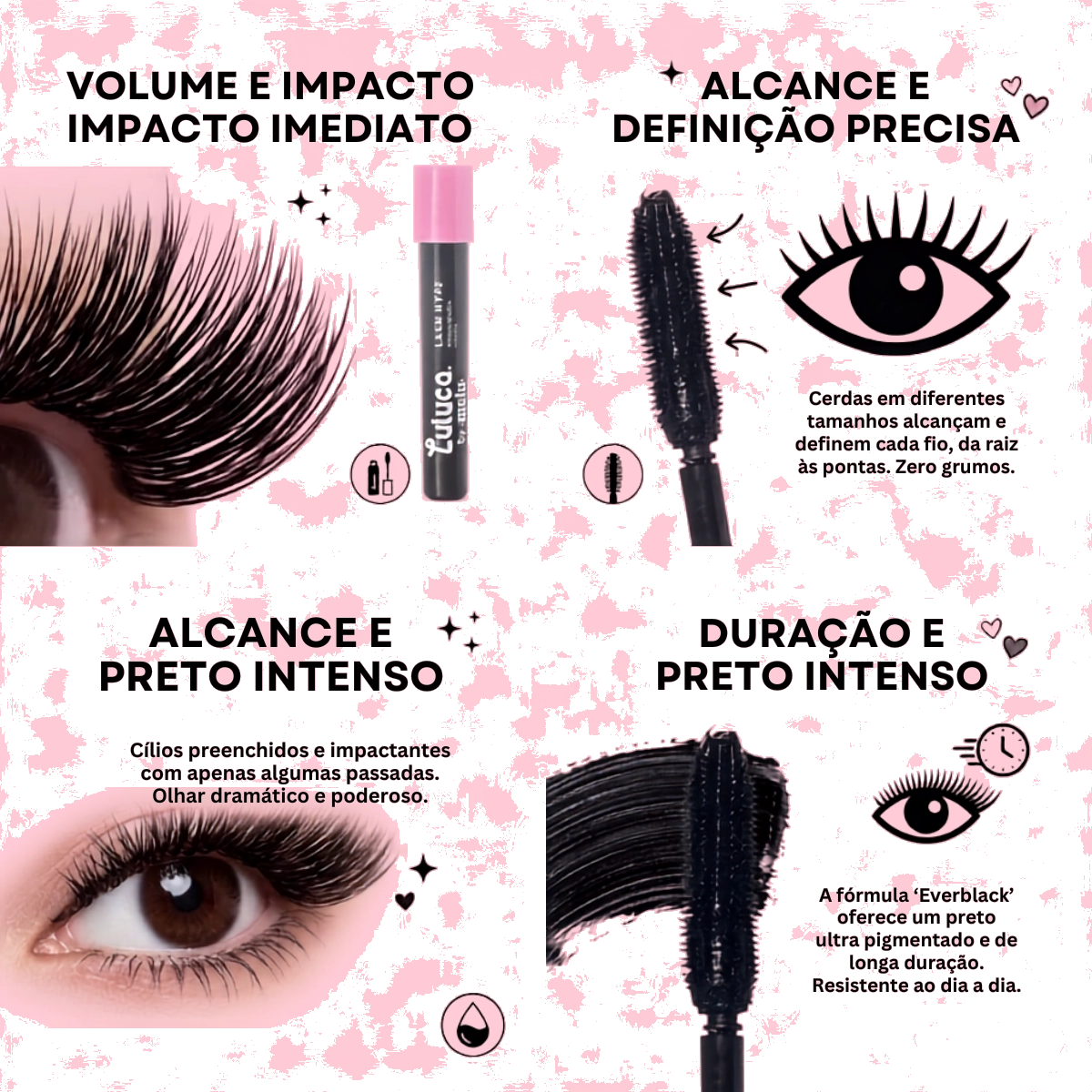 MASCARA CILIOS RIMEL LULUCA BY MELU LASH HYPE EVERBLACK