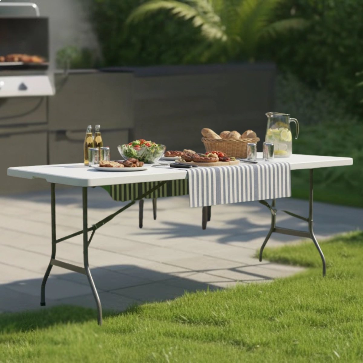 MESA RETRATIL COMPACTA ROBUST 1,8M NAUTIKA 