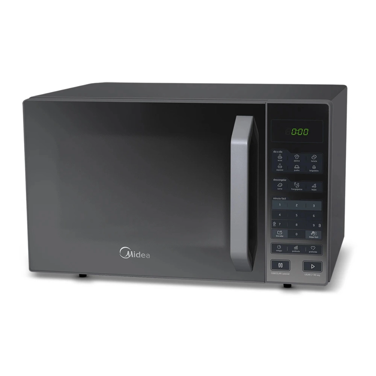 MICRO-ONDAS 27 LITROS PRATA PORTA ESPELHADA 127V SMARTPLATE MIDEA