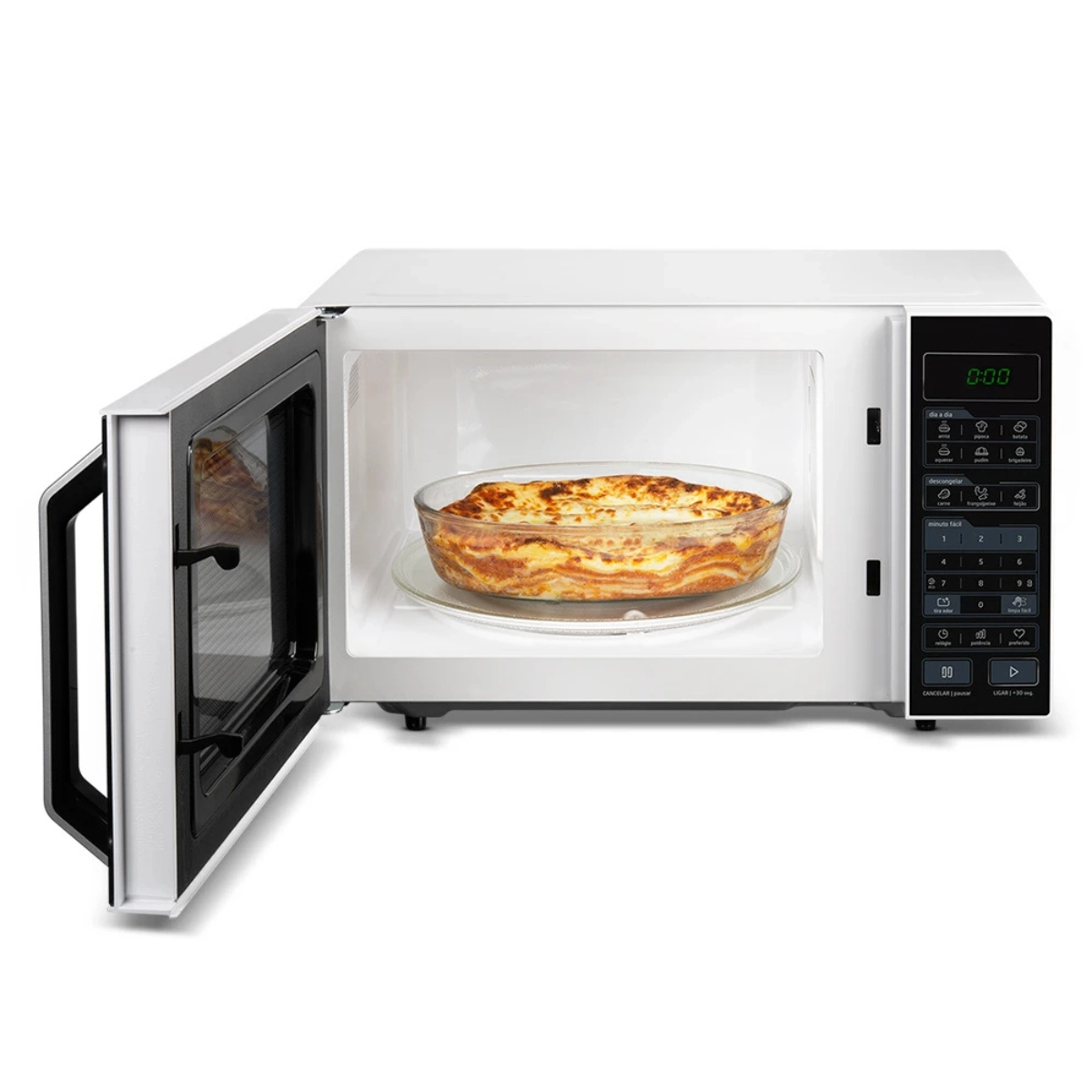 MICRO ONDAS 35 LITROS MIDEA MXSA35P1 127V BRANCO COM PRETO