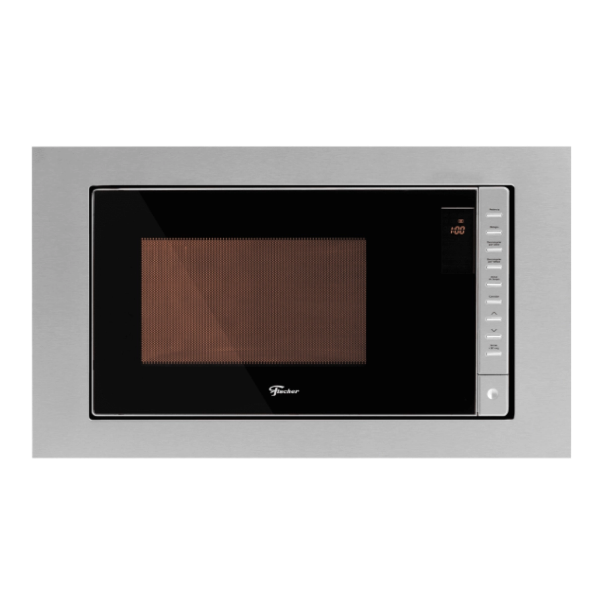 MICRO-ONDAS DE EMBUTIR FISCHER FIT LINE 25L INOX COM FUNÇÃO DESCONGELAR