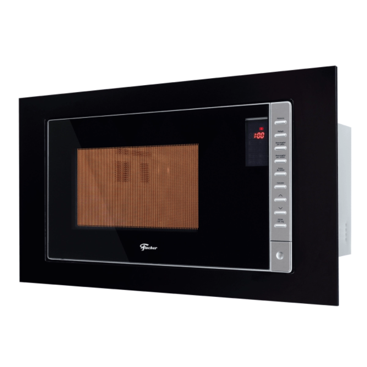 MICRO-ONDAS DE EMBUTIR FISCHER FIT LINE 25L PRETO 220V FUNÇÃO DESCONGELAR
