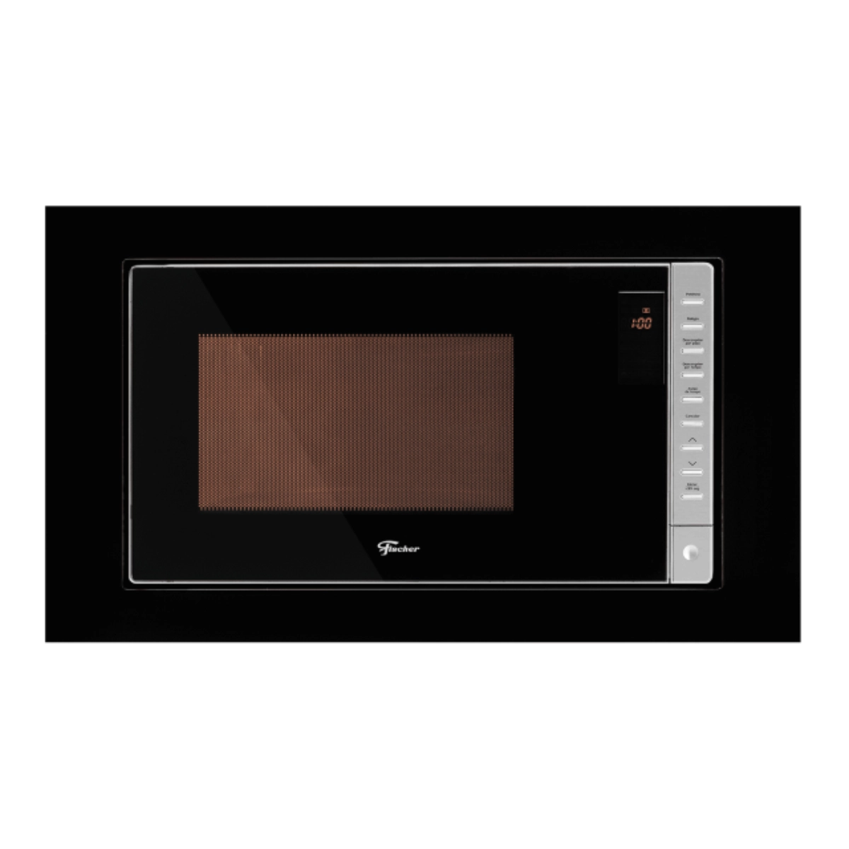 MICRO-ONDAS DE EMBUTIR FISCHER FIT LINE 25L PRETO 220V FUNÇÃO DESCONGELAR