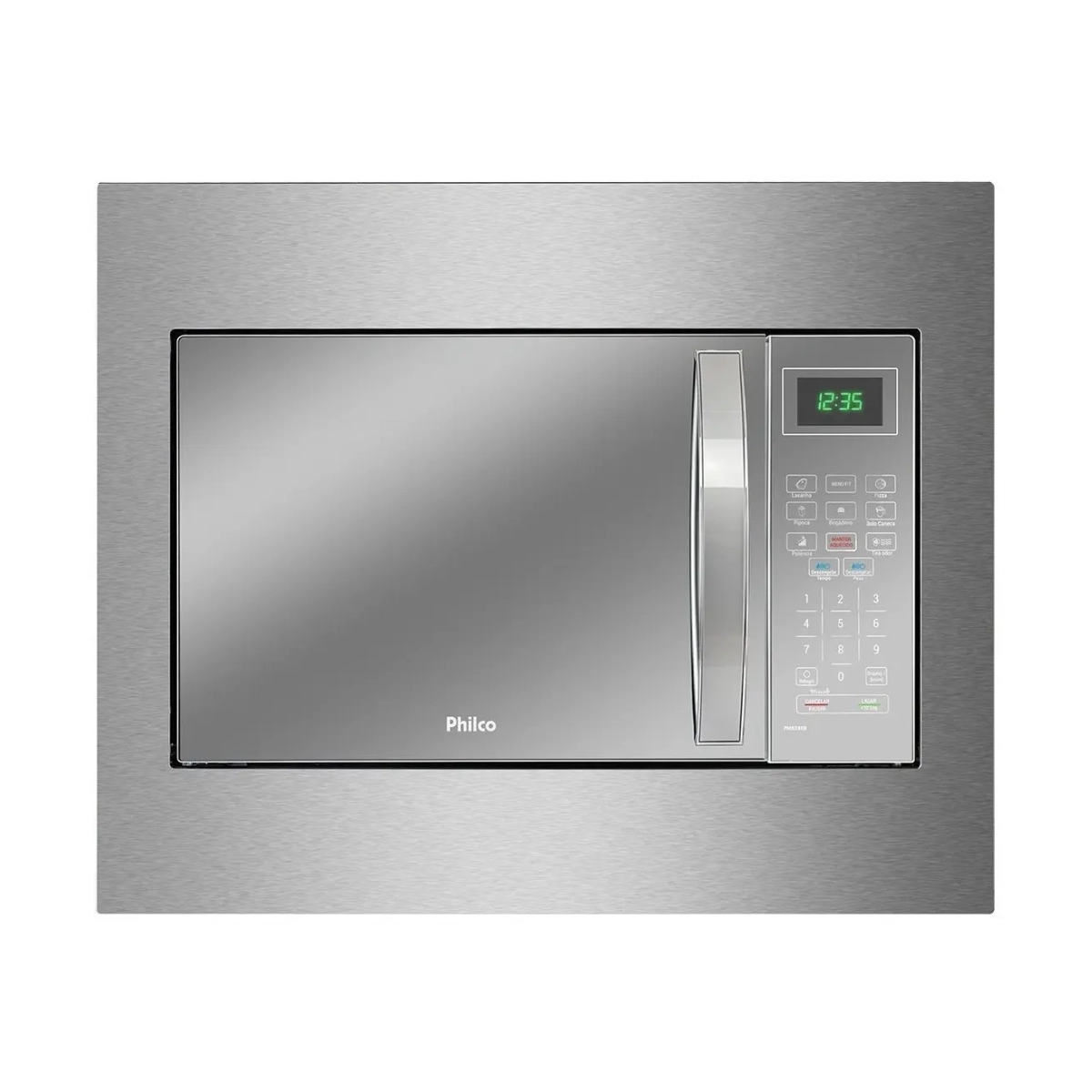 MICRO-ONDAS DE EMBUTIR PHILCO PMB28EB 28L PORTA ESPELHADA 127V