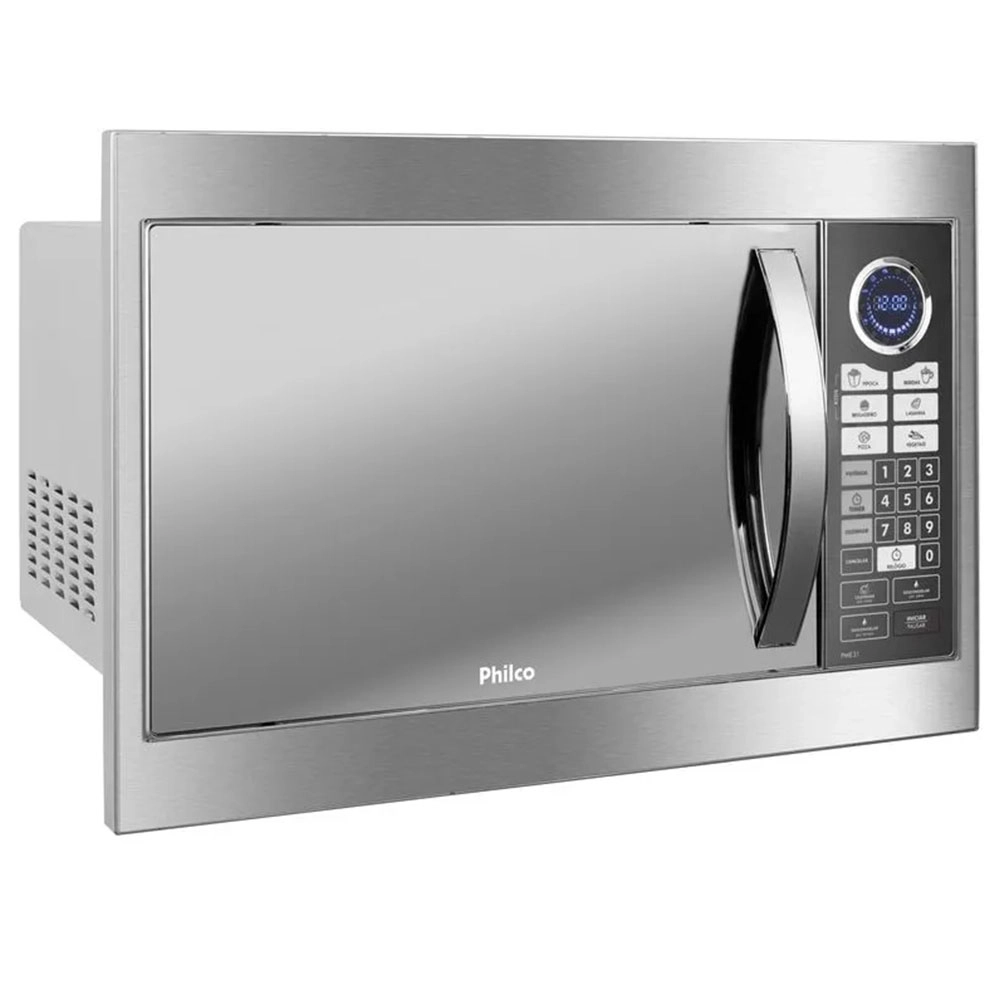 Micro-ondas Espelhado de Embutir Philco 1400w 30l 127v