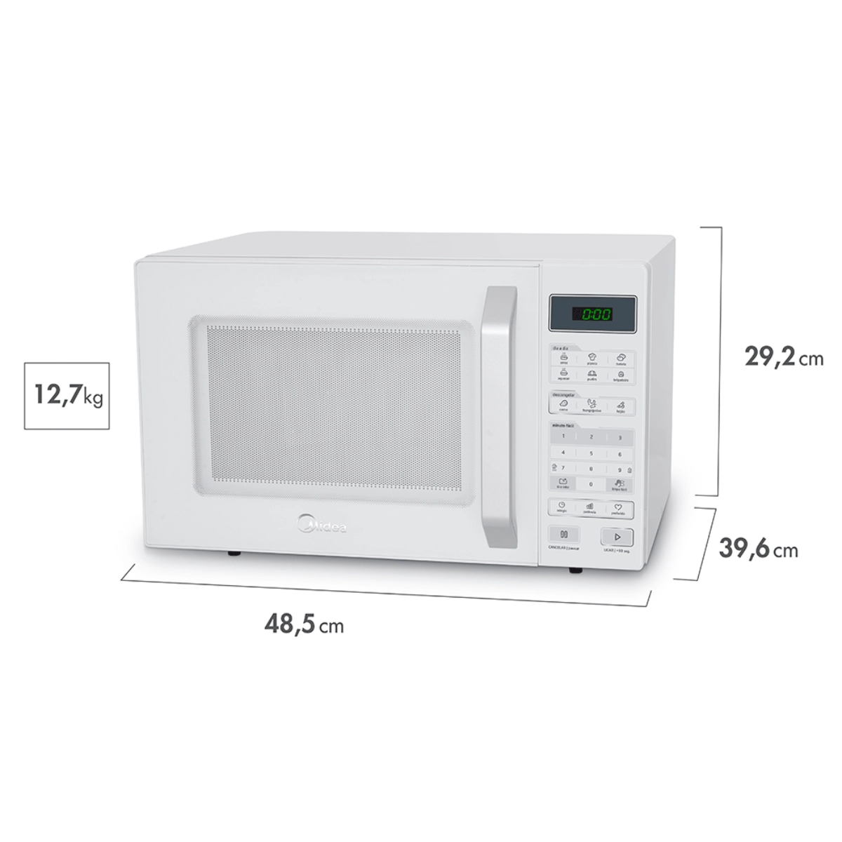 MICRO ONDAS MIDEA 27 LITROS BRANCO 220V MXSA27B2 800W