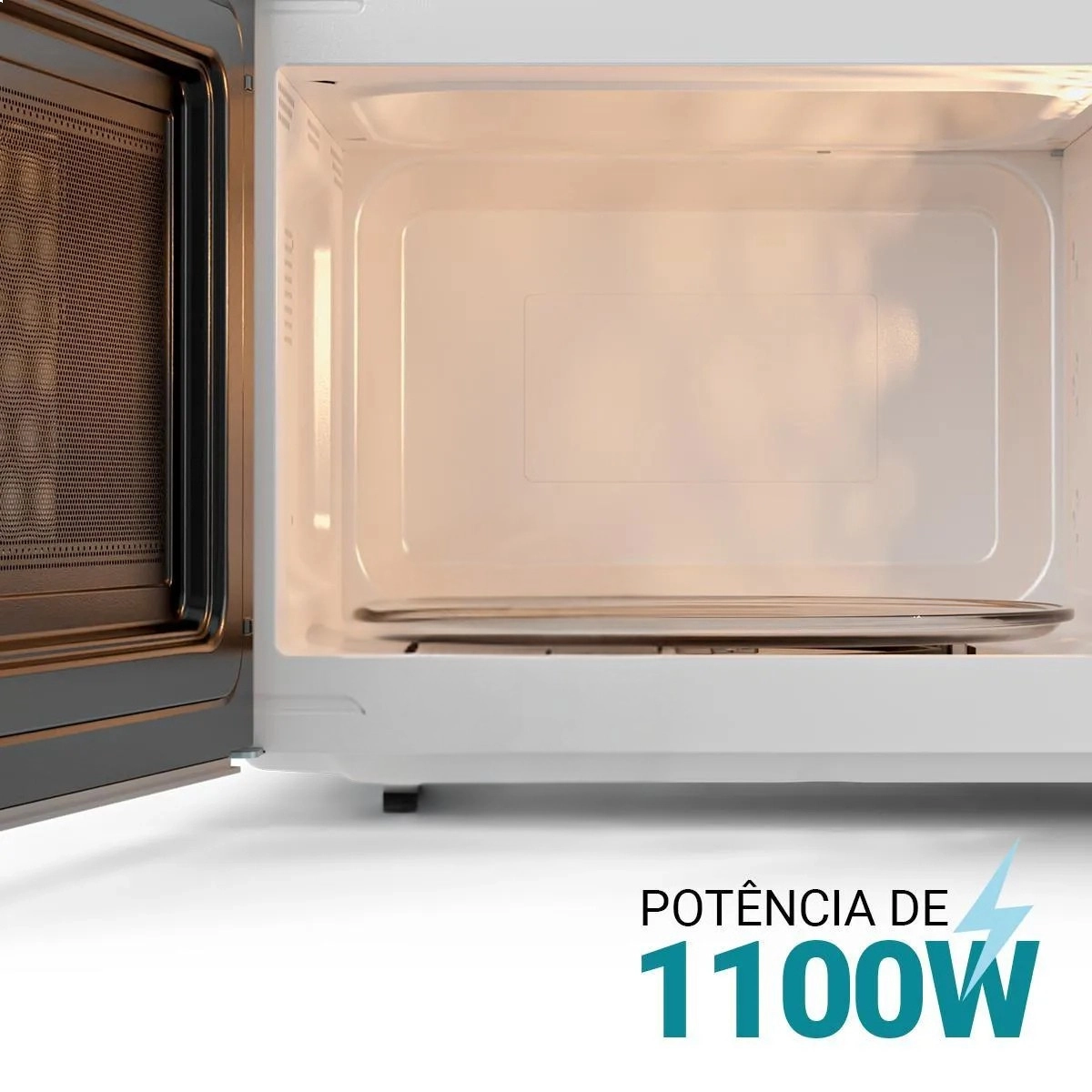 MICRO ONDAS PHILCO PMO30E 28L BRANCO COM PORTA ESPELHADA 1100W
