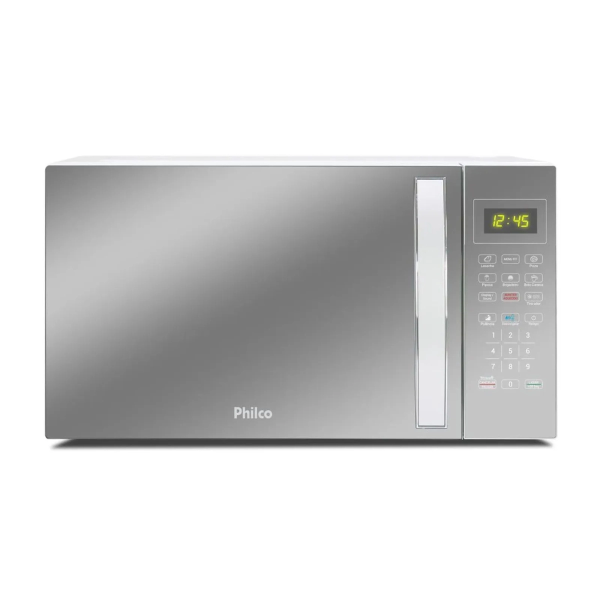 MICRO ONDAS PHILCO PMO30E 28L BRANCO COM PORTA ESPELHADA 1100W