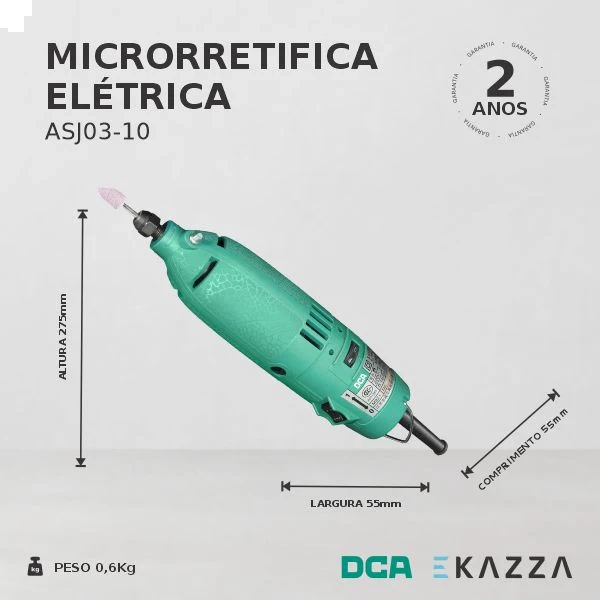 Micro Retífica Elétrica 3MM 105W ASJ03-10 ? 127V