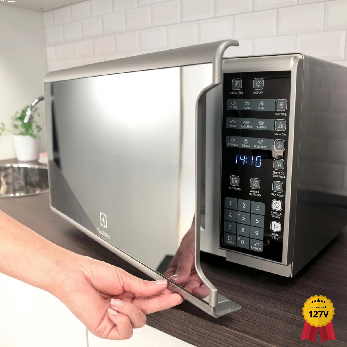 MICROONDAS ELECTROLUX 31L INOX 127V ESPELHADO 1600W E FUNÇÃO TIRA ODOR MICROONDAS ELECTROLUX 31L INOX 127V ESPELHADO 1600W E FUNÇÃO TIRA ODOR