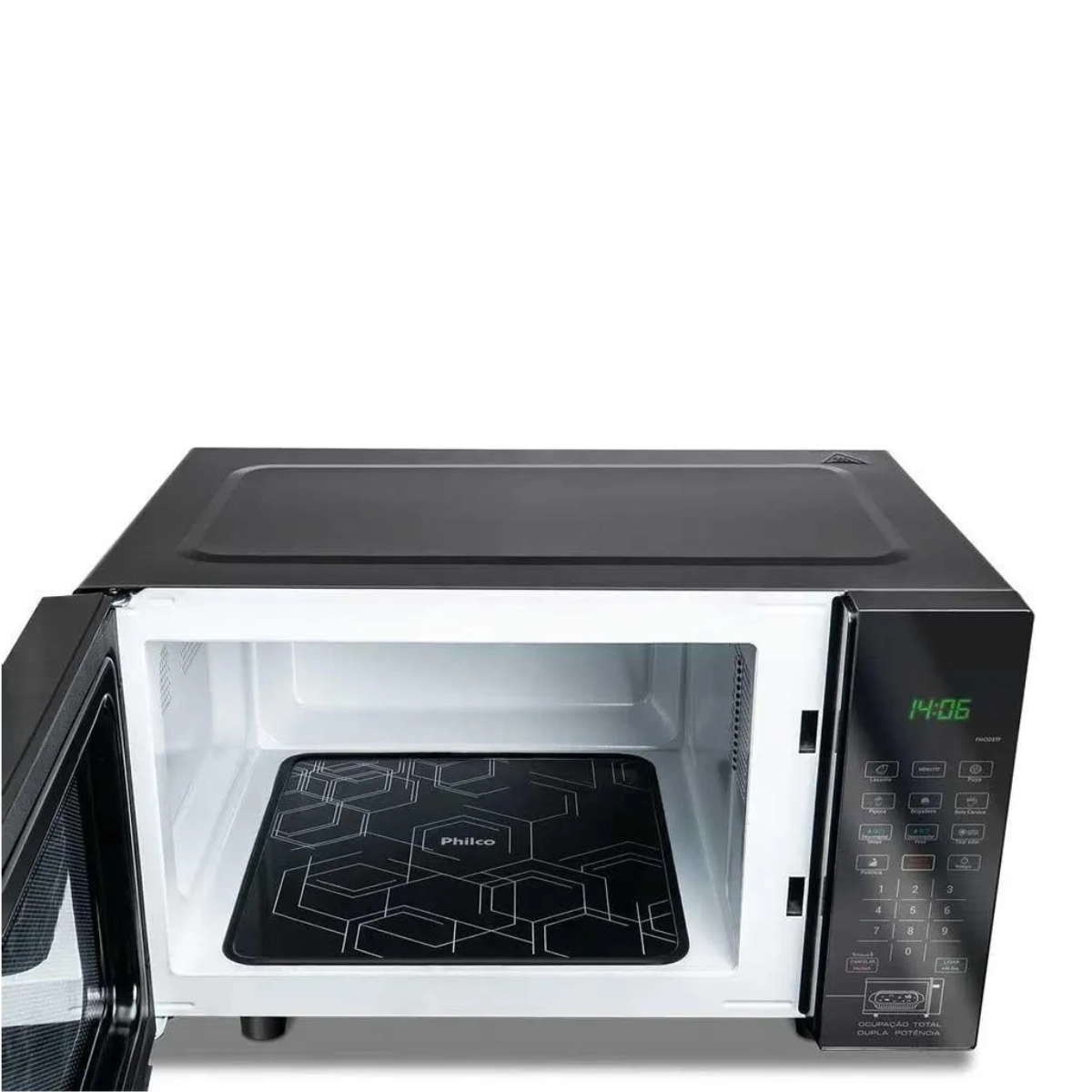 MICROONDAS FLAT PMO28TF 28 LITROS 127V 1400W PRETO PHILCO MICROONDAS FLAT PMO28TF 28 LITROS 127V 1400W PRETO PHILCO