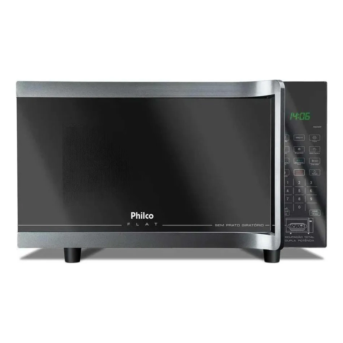 MICROONDAS FLAT PMO28TF 28 LITROS 127V 1400W PRETO PHILCO