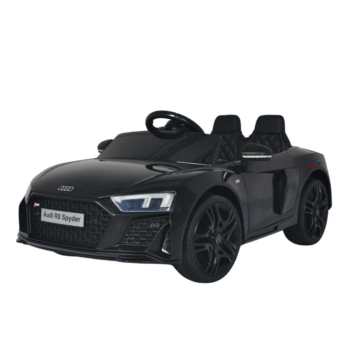 MINI AUDI R8 SPYDER ELÉTRICO AUDI R8 SPYDER IMPORTWAY 12V PRETO