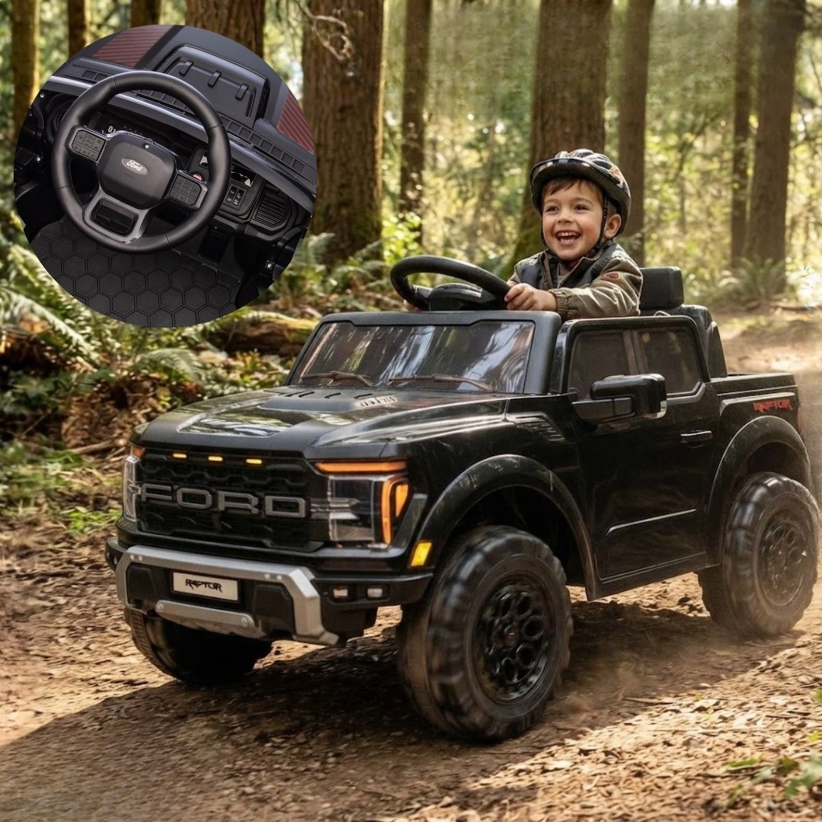 MINI CAMINHONETE ELETRICA FORD F-150 RAPTOR PRETA 12V IMPORTWAY MINI CAMINHONETE ELETRICA FORD F-150 RAPTOR PRETA 12V IMPORTWAY