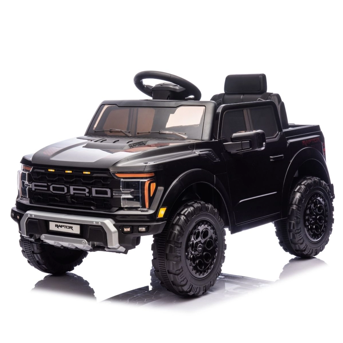MINI CAMINHONETE ELETRICA FORD F-150 RAPTOR PRETA 12V IMPORTWAY
