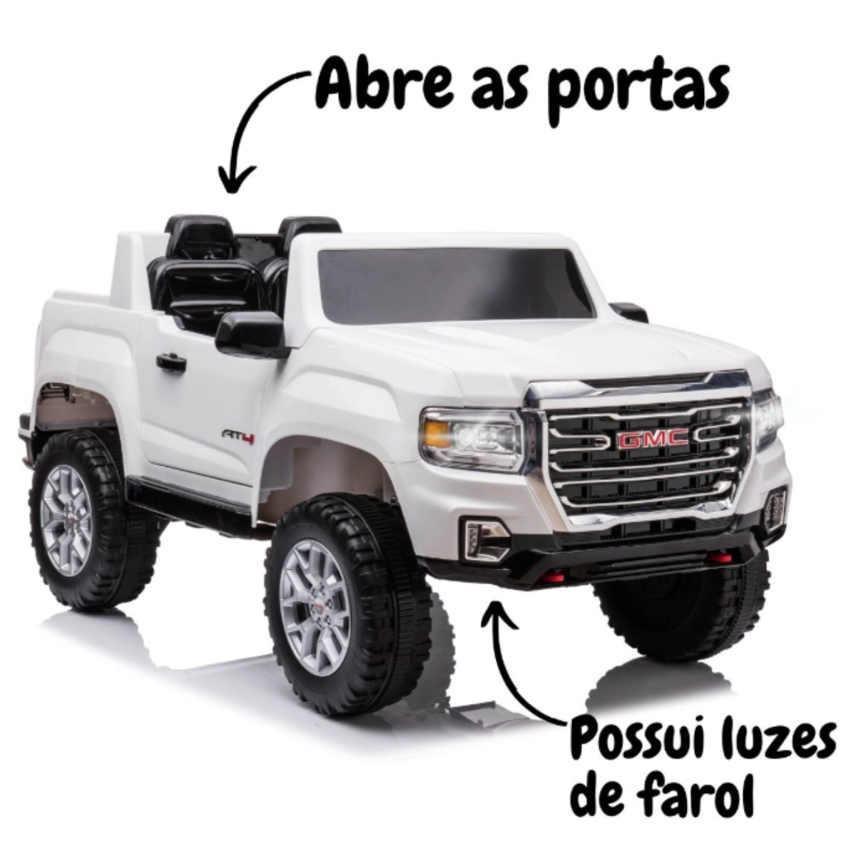 Mini Carro Elétrico Gmc Canyon At4 12v Importway  Potência, Estilo e Diversão para Crianças!