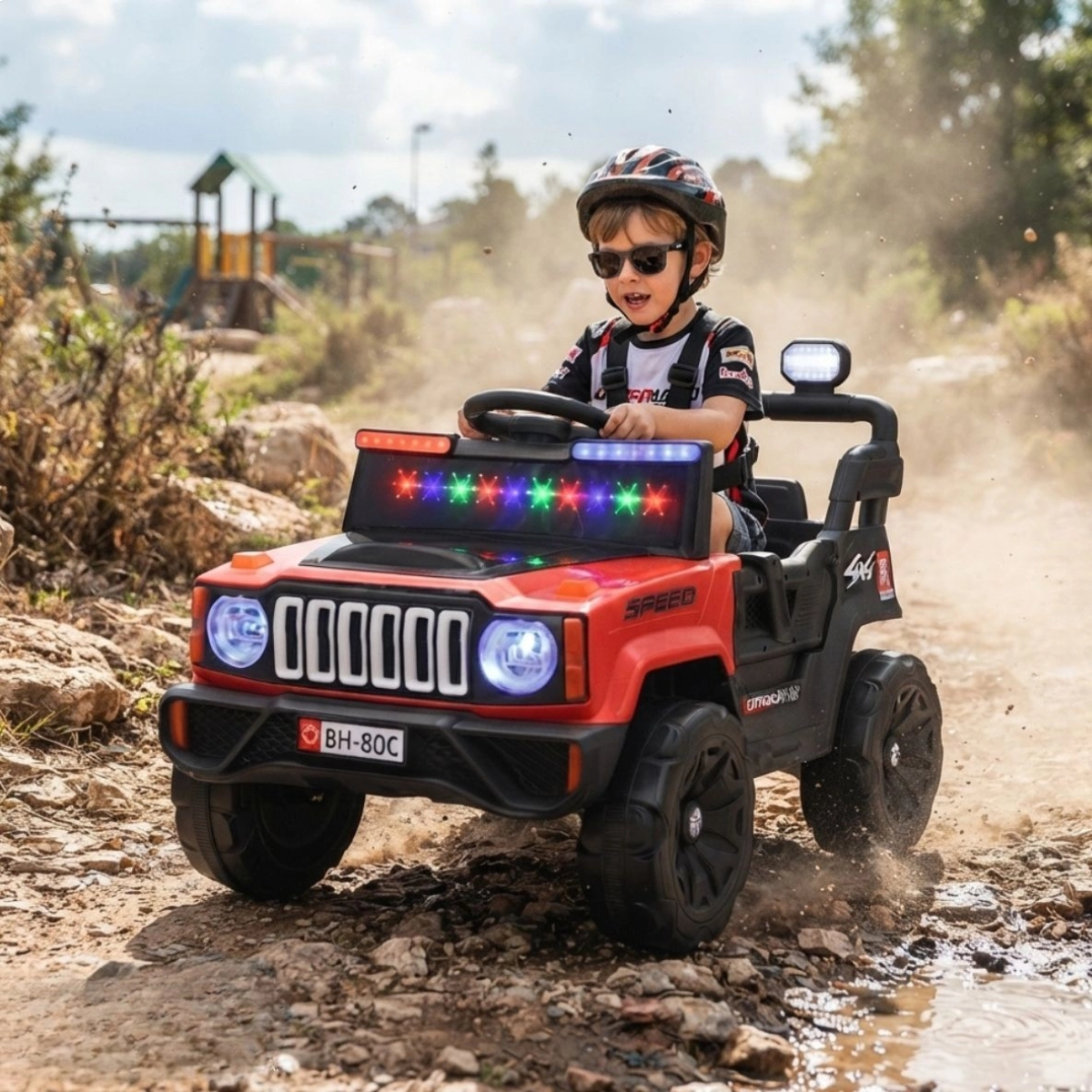 MINI CARRO ELÉTRICO INFANTIL 12V UTV VERMELHO IMPORTWAY