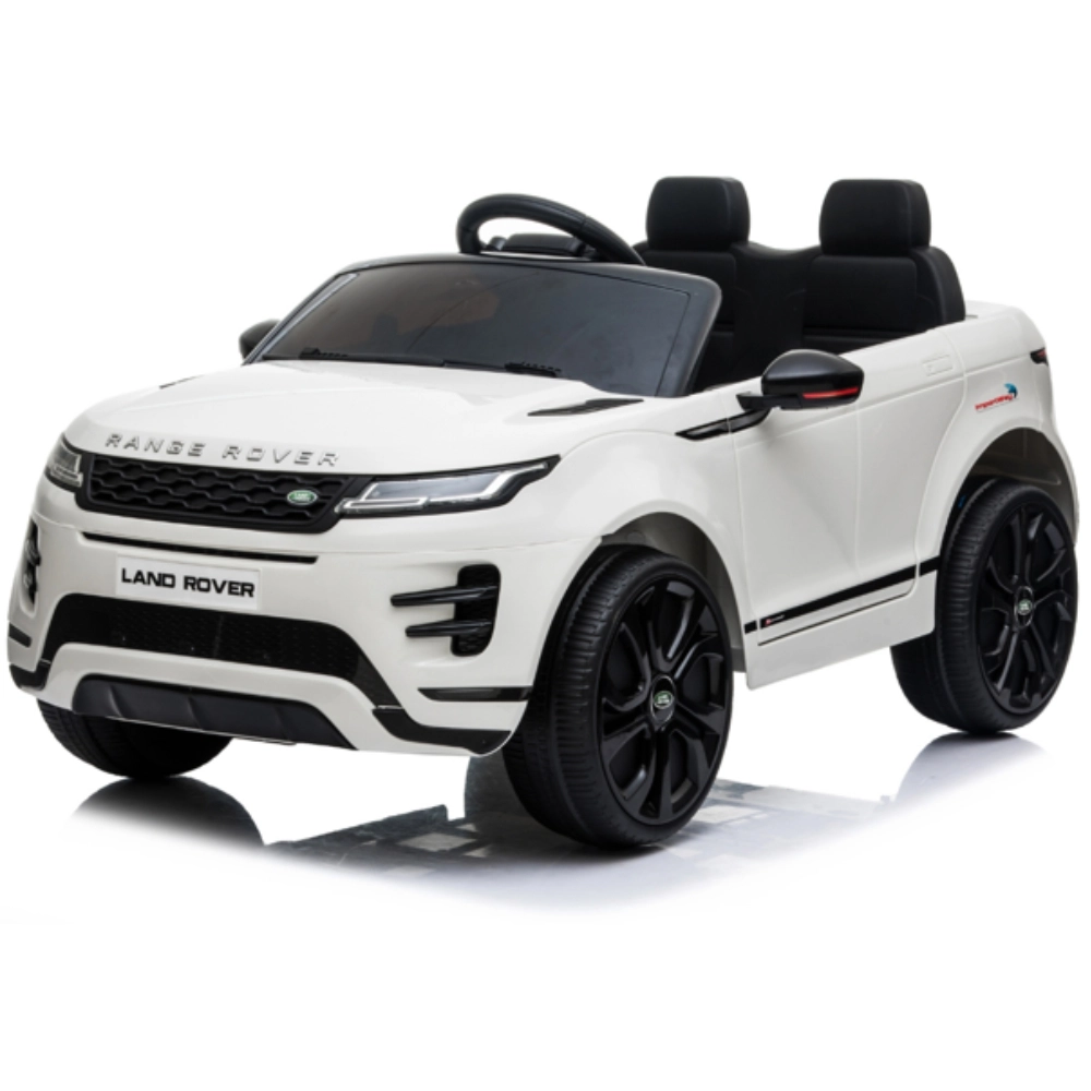 Mini Carro Elétrico Infantil Criança 12V Land Rover Evoque Controle Remoto Branco Brinqway Importway BW-128BR