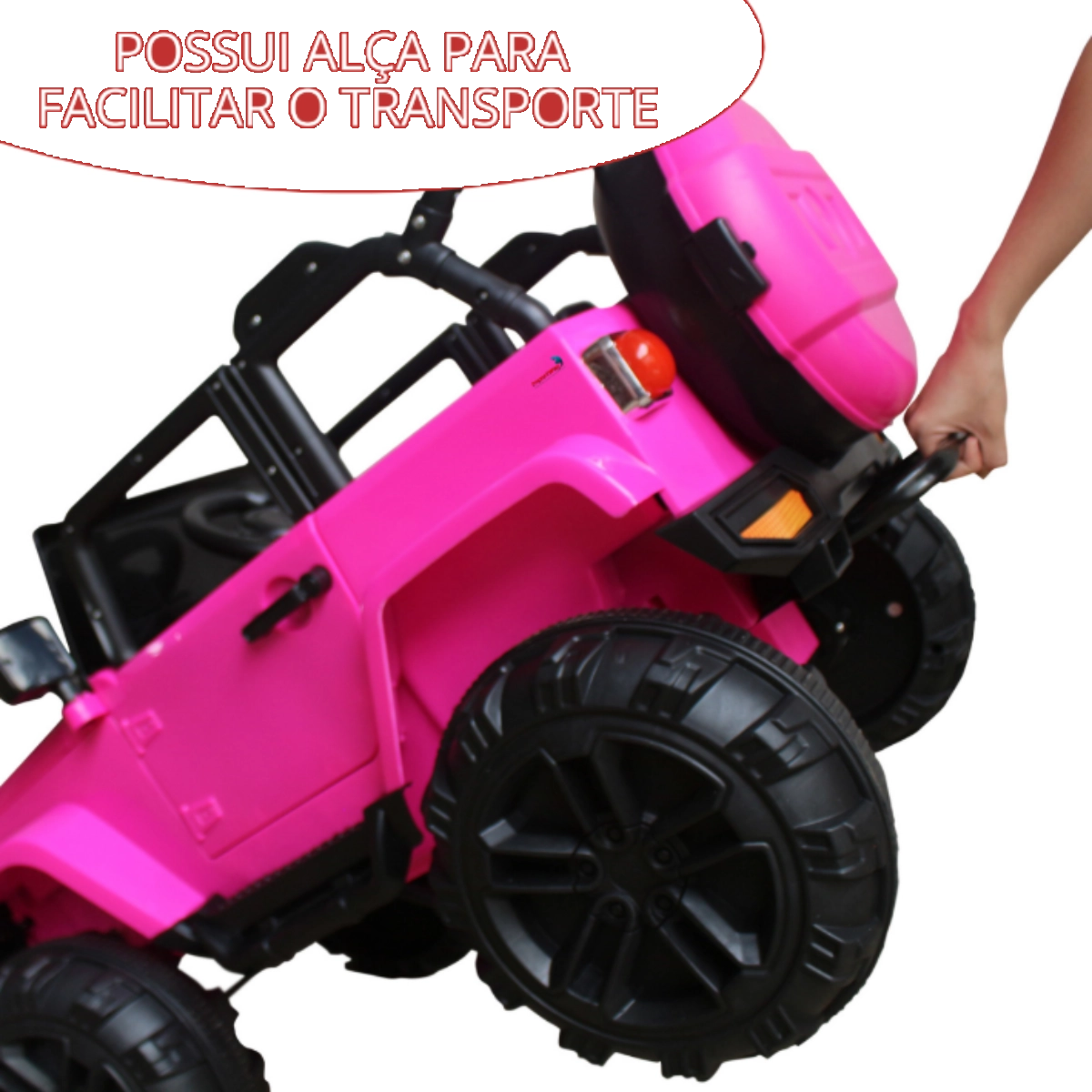 Mini Carro Elétrico Infantil Jipe Bw028 Rosa com Controle Remoto Aventura e Segurança Mini Carro Elétrico Infantil Jipe Bw028 Rosa com Controle Remoto Aventura e Segurança