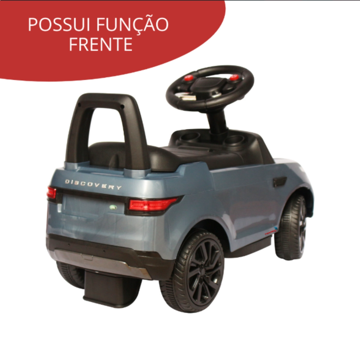 Mini Carro Elétrico Prata Importway Land Rover Empurrador