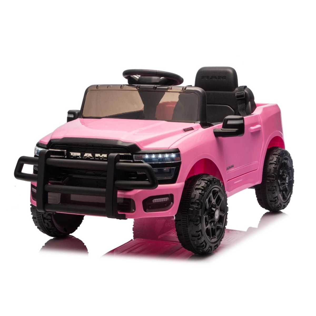 MINI CARRO ELETRICO DODGE RAM 3500 RHO INFANTIL 6V ROSA IMPORTWAY