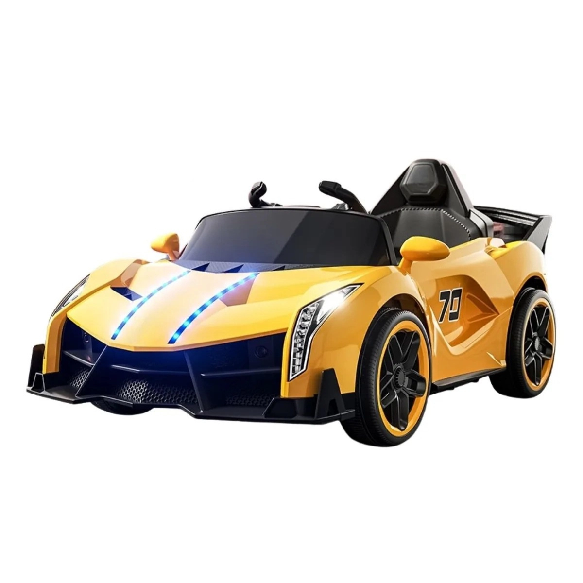 MINI CARRO ELETRICO INFANTIL 6V AMARELO BW404AM COM CONTROLE REMOTO