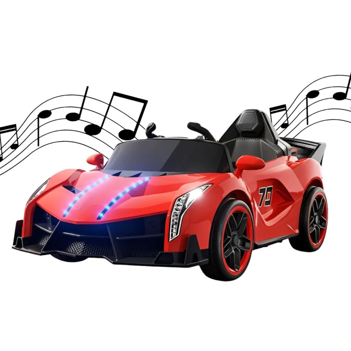 MINI CARRO ELETRICO INFANTIL 6V VERMELHO BW404VM COM CONTROLE REMOTO