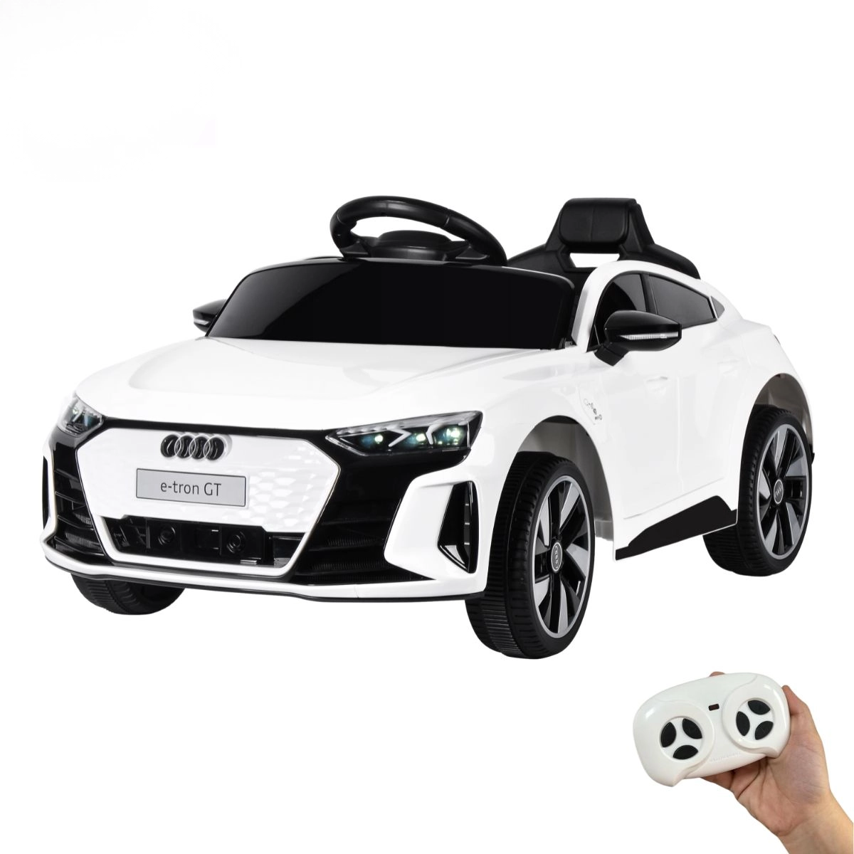 MINI CARRO ELETRICO INFANTIL AUDI ETRON GT 6V BRANCO - IMPORTWAY