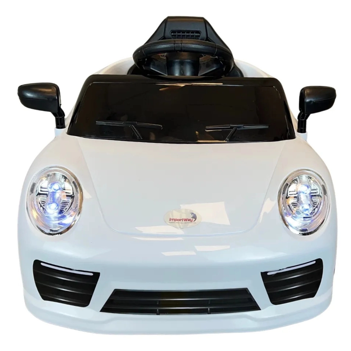 MINI CARRO ELETRICO INFANTIL BRANCO IMPORTWAY BW394BR 6V 