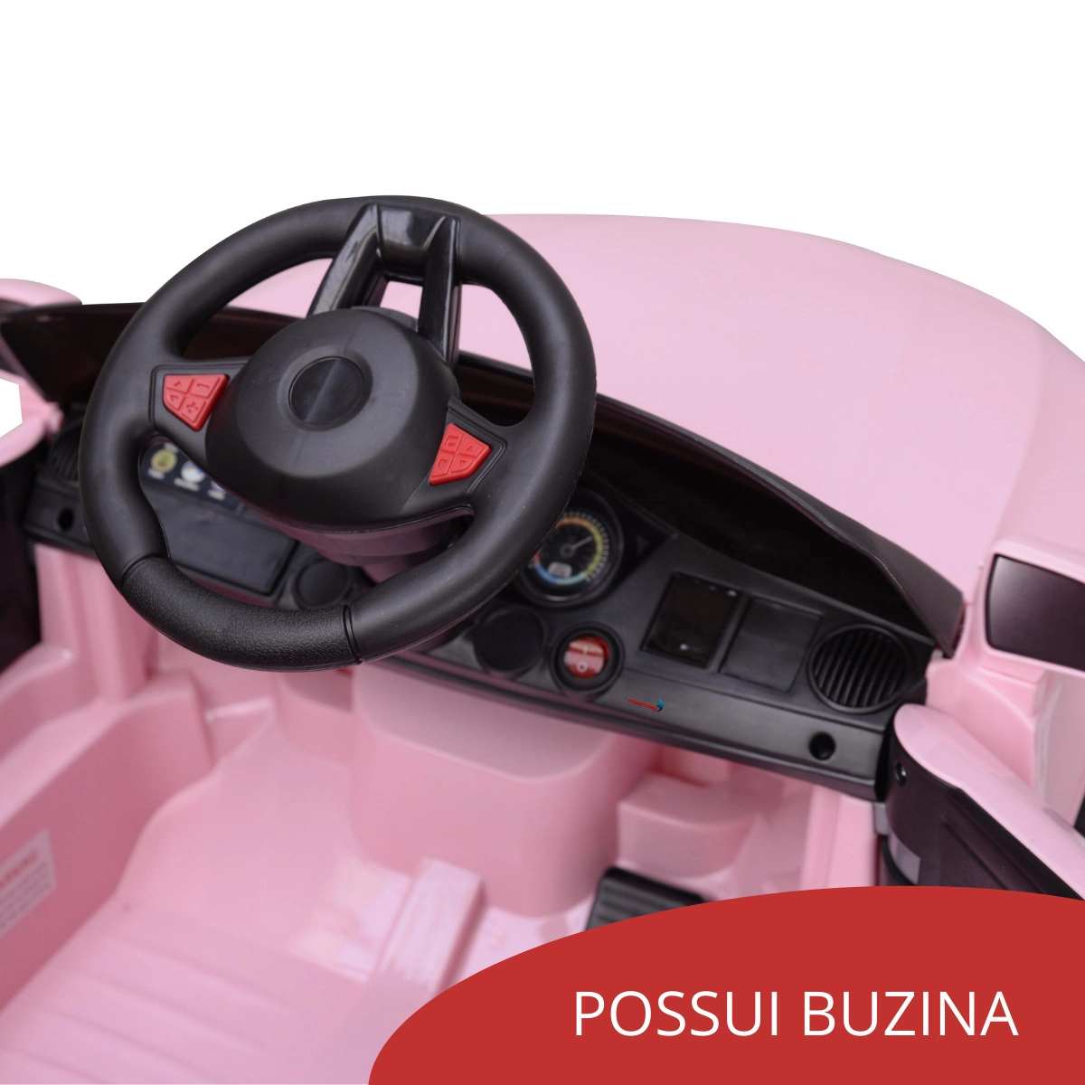 MINI CARRO ELETRICO INFANTIL COM CONTROLE REMOTO ROSA BW007RS