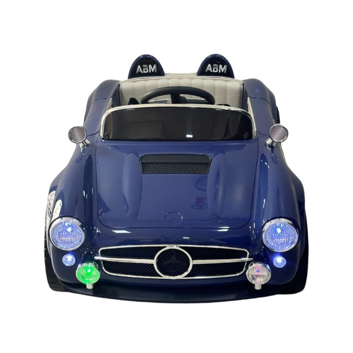 MINI CARRO ELETRICO INFANTIL RETRO 12V AZUL - IMPORTWAY