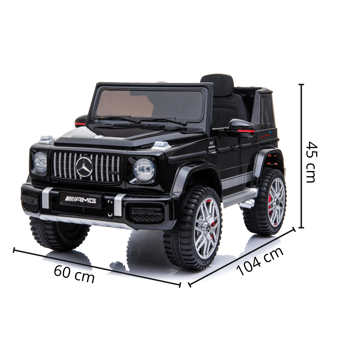 MINI CARRO ELETRICO MERCEDES BENZ AMG G63 12V PRETO IMPORTWAY