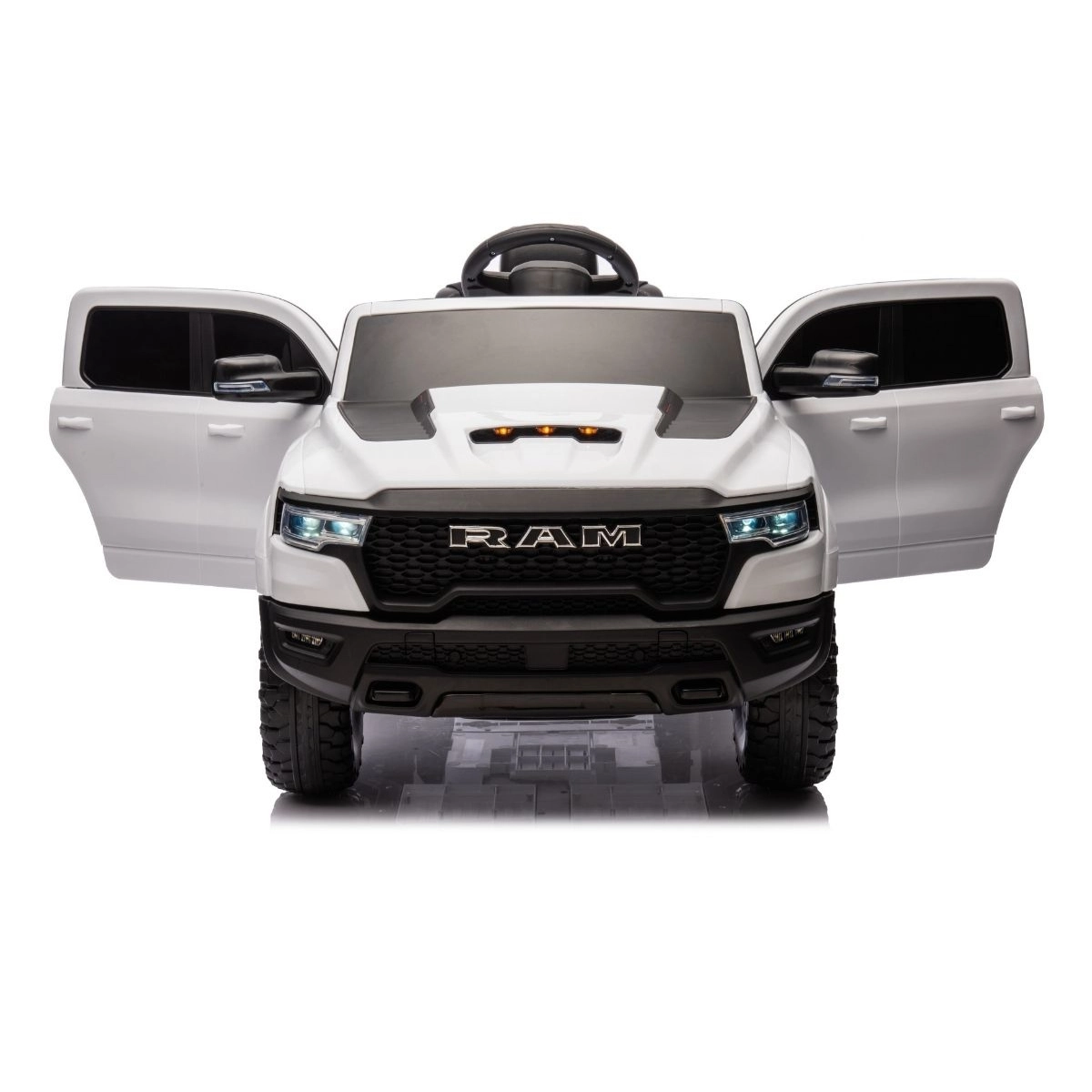 MINI DODGE RAM 1500 ELETRICO 12V INFANTIL LICENCIADO RHO BRANCO