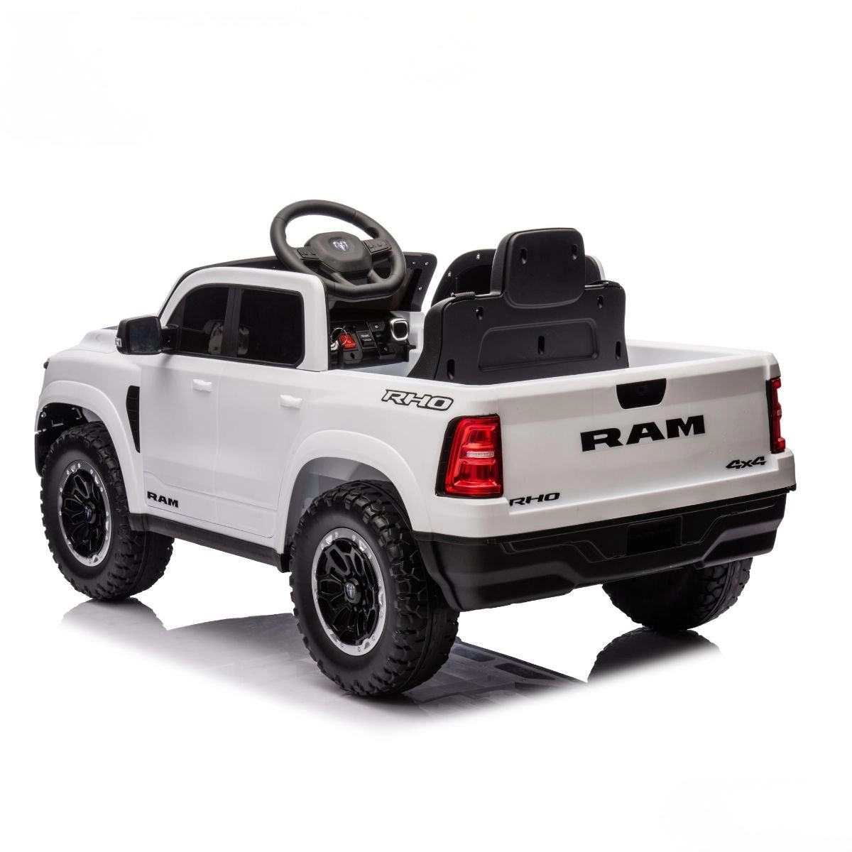 MINI DODGE RAM 1500 ELETRICO 12V INFANTIL LICENCIADO RHO BRANCO